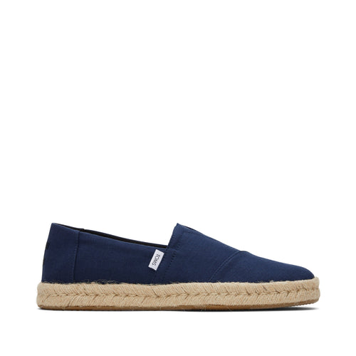 Alpargata Navy Recycled Cotton Rope 2.0 Espadrille Side View