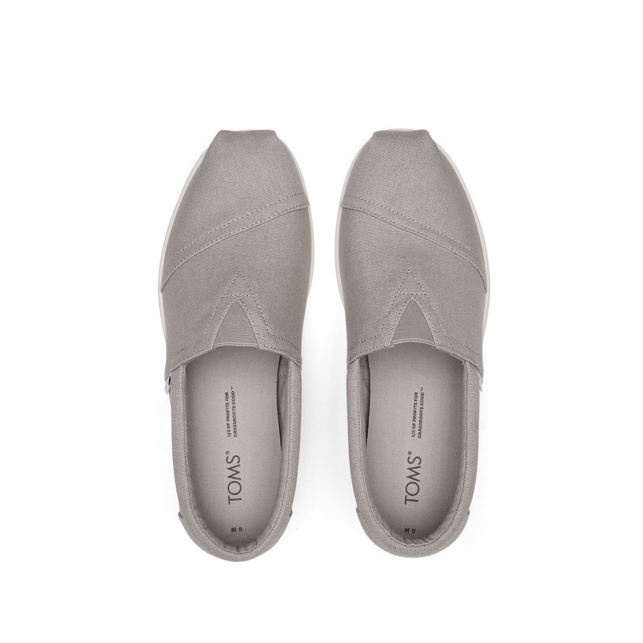 Alp Fwd Grey Recycled Cotton Canvas Top View