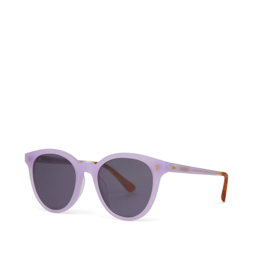 Aaryn Lavender Crystal Handcrafted Sunglasses Side Angle View