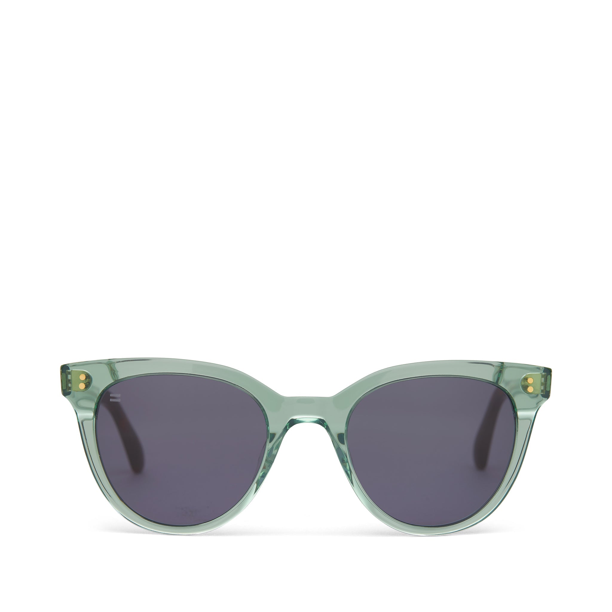 Marlowe Jade Handcrafted Sunglasses Front View