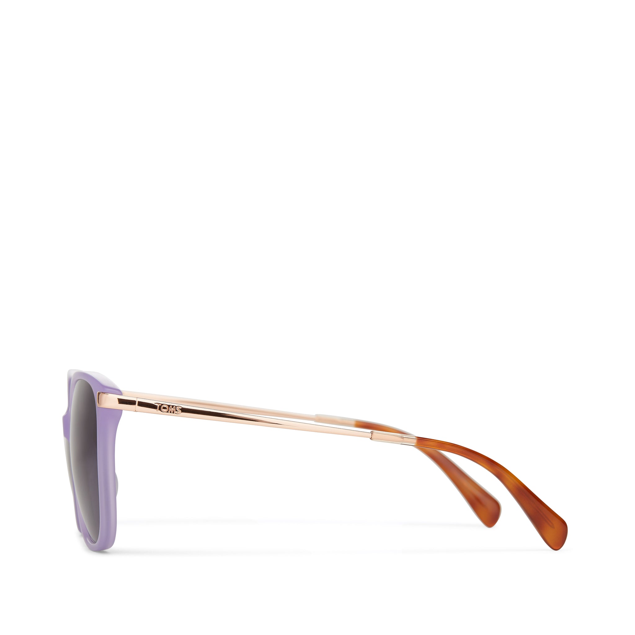 Sandela 201 Lavender Crystal Handcrafted Sunglasses Side View