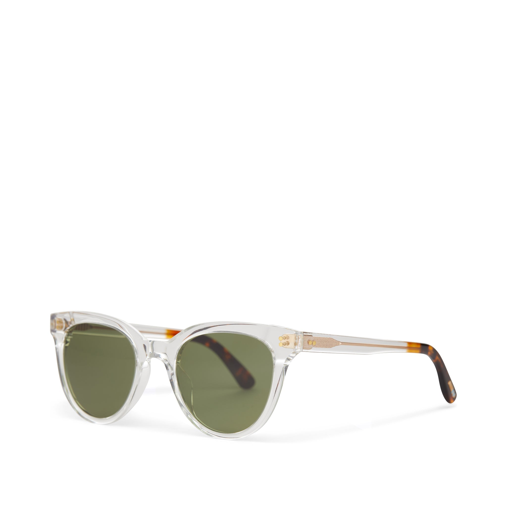 Marlowe Crystal Handcrafted Sunglasses Side Angle View