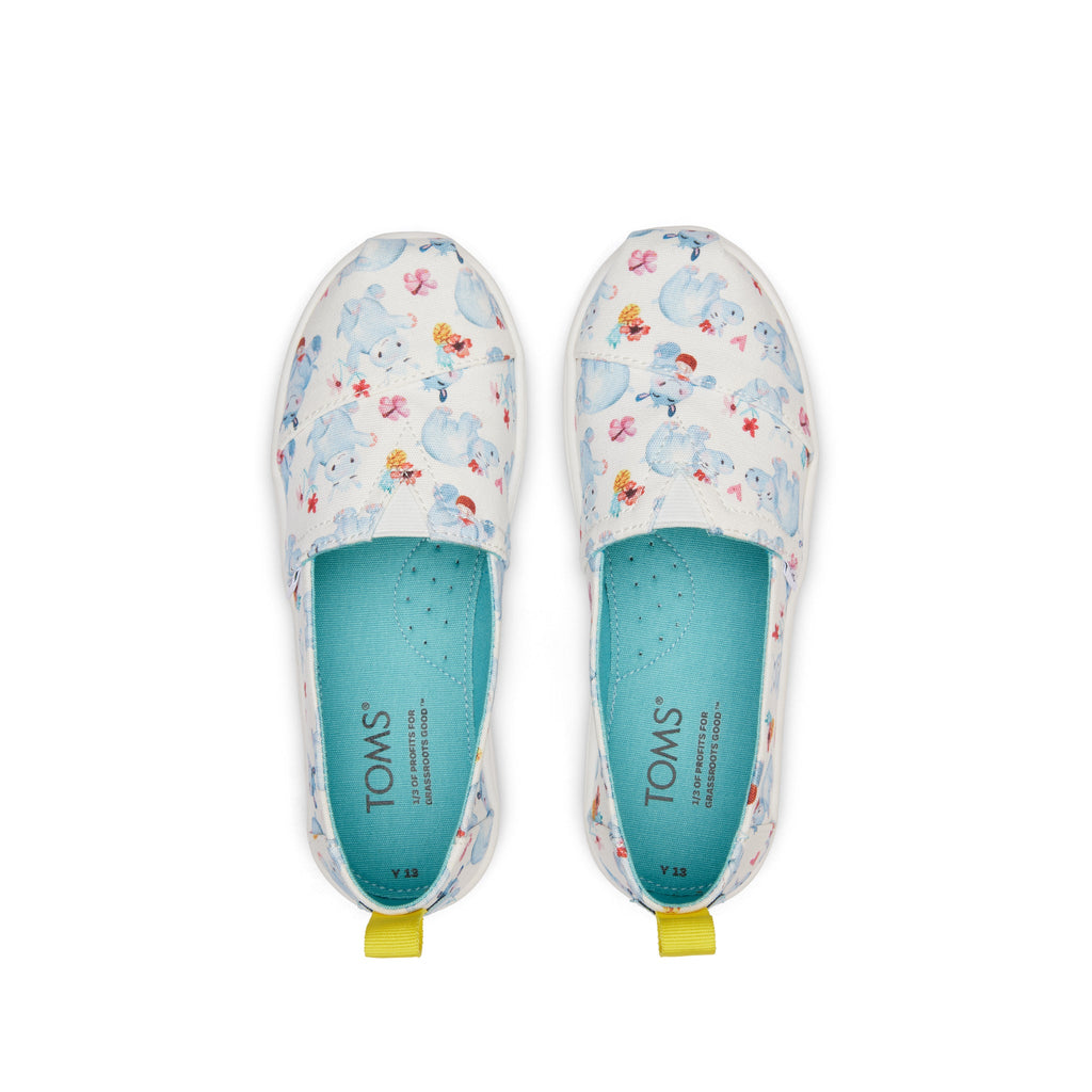 Youth Alpargata Summer Hippos Top View