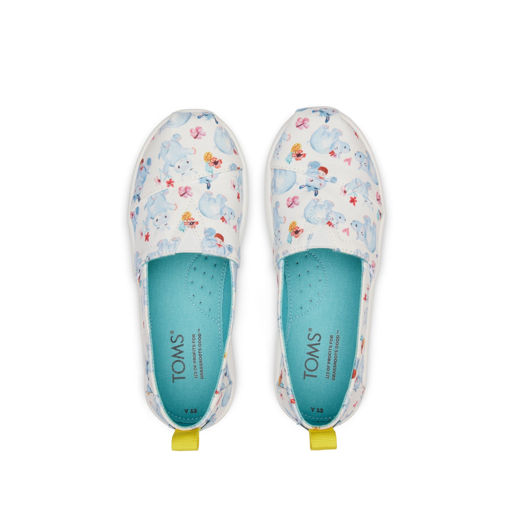 Youth Alpargata Summer Hippos Top View