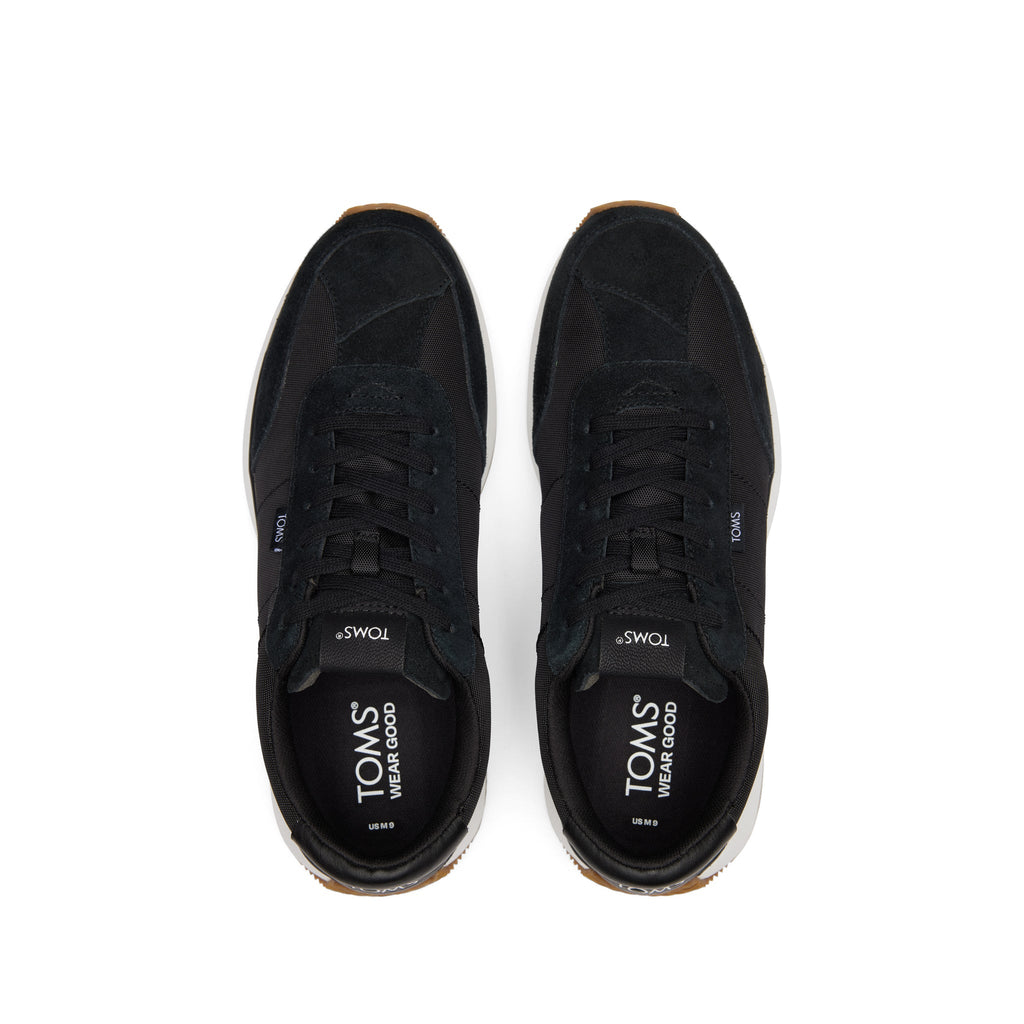 Wyndon Black Jogger Sneaker Top View