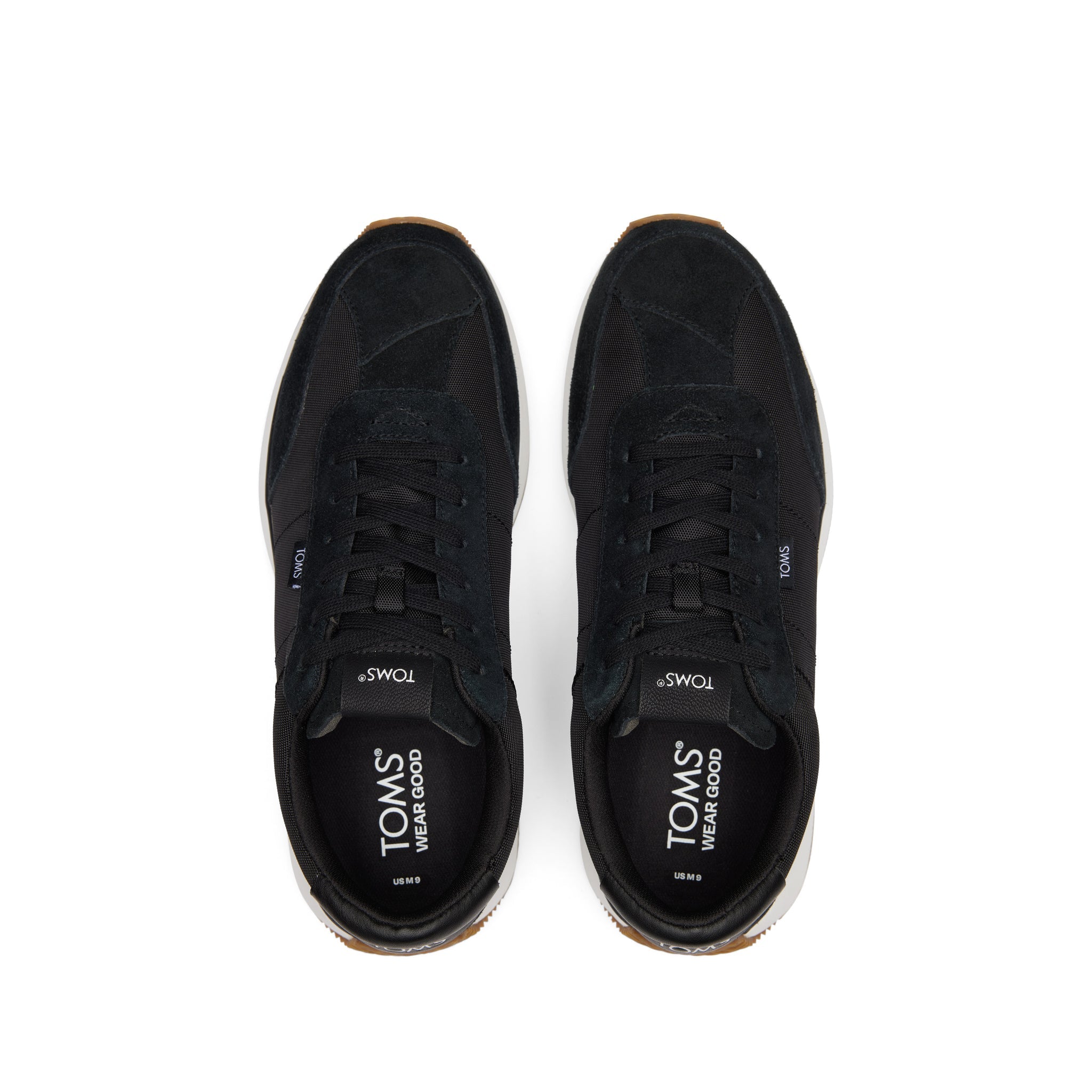 Wyndon Black Jogger Sneaker Top View