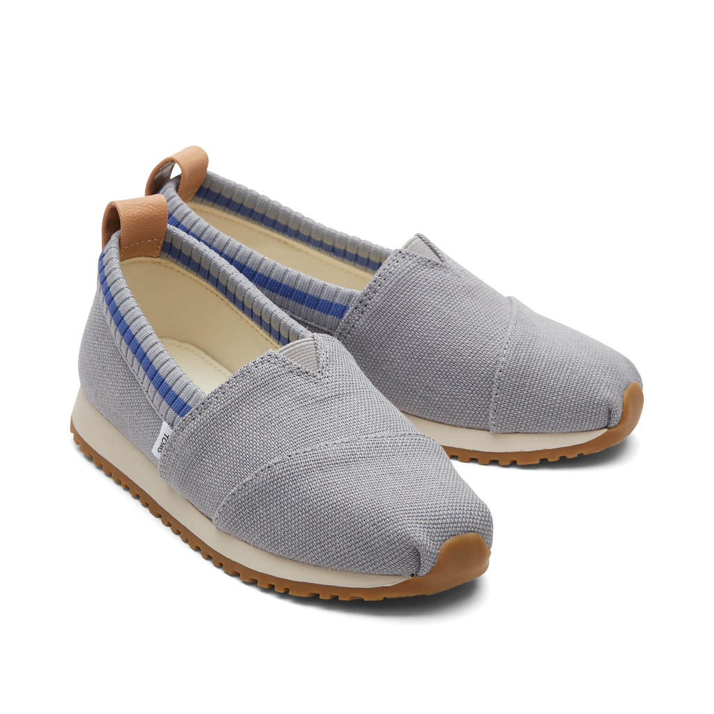 Youth Resident Grey Heritage Canvas Kids Sneaker Front View