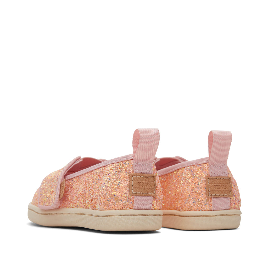 Alpargata Pink Glitter Toddler Shoe Back View
