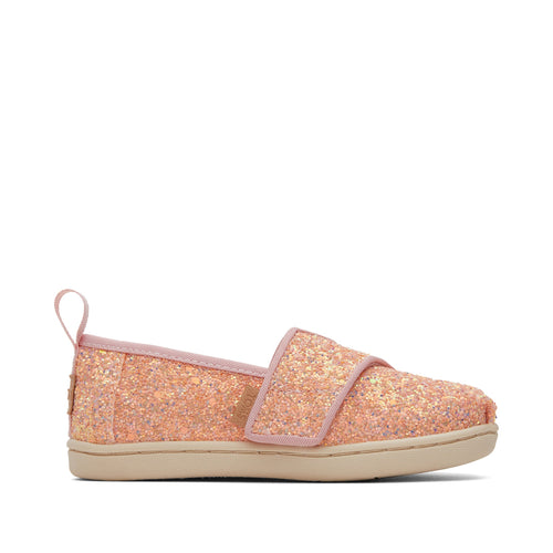 Alpargata Pink Glitter Toddler Shoe Side View