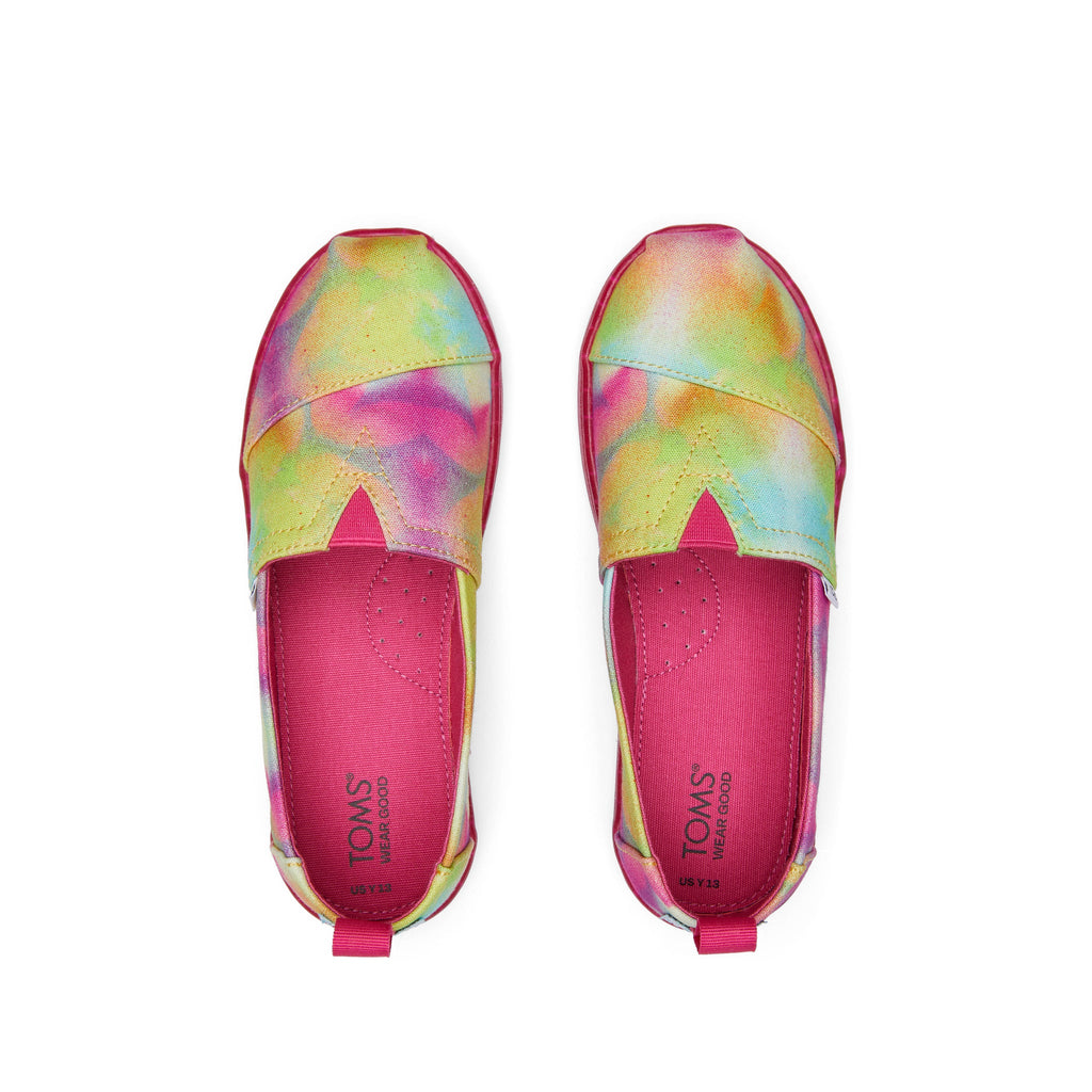 Youth Alpargata Botanical Sunprint Kids Shoe Top View