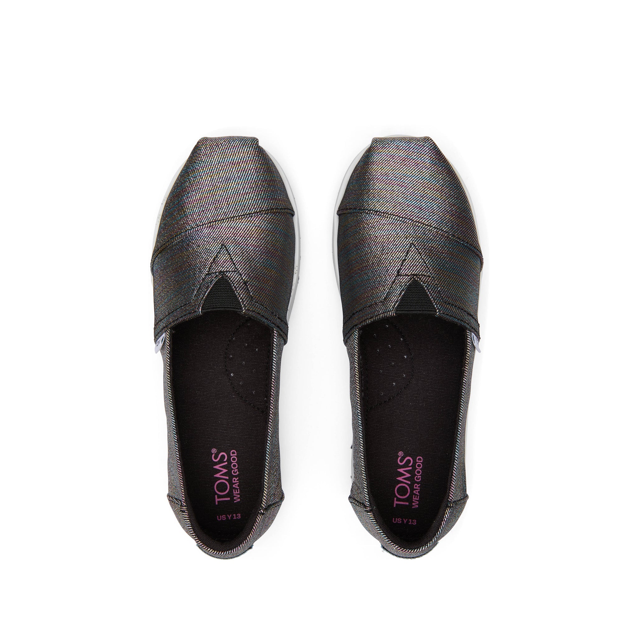 Youth Alp Platform Black Glimmer Kids Shoe Top View