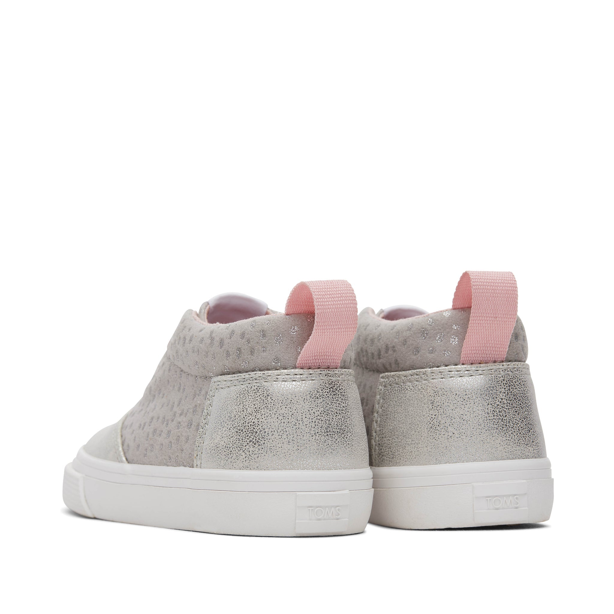 Fenix Mid Grey Foil Toddler Shoe Back View