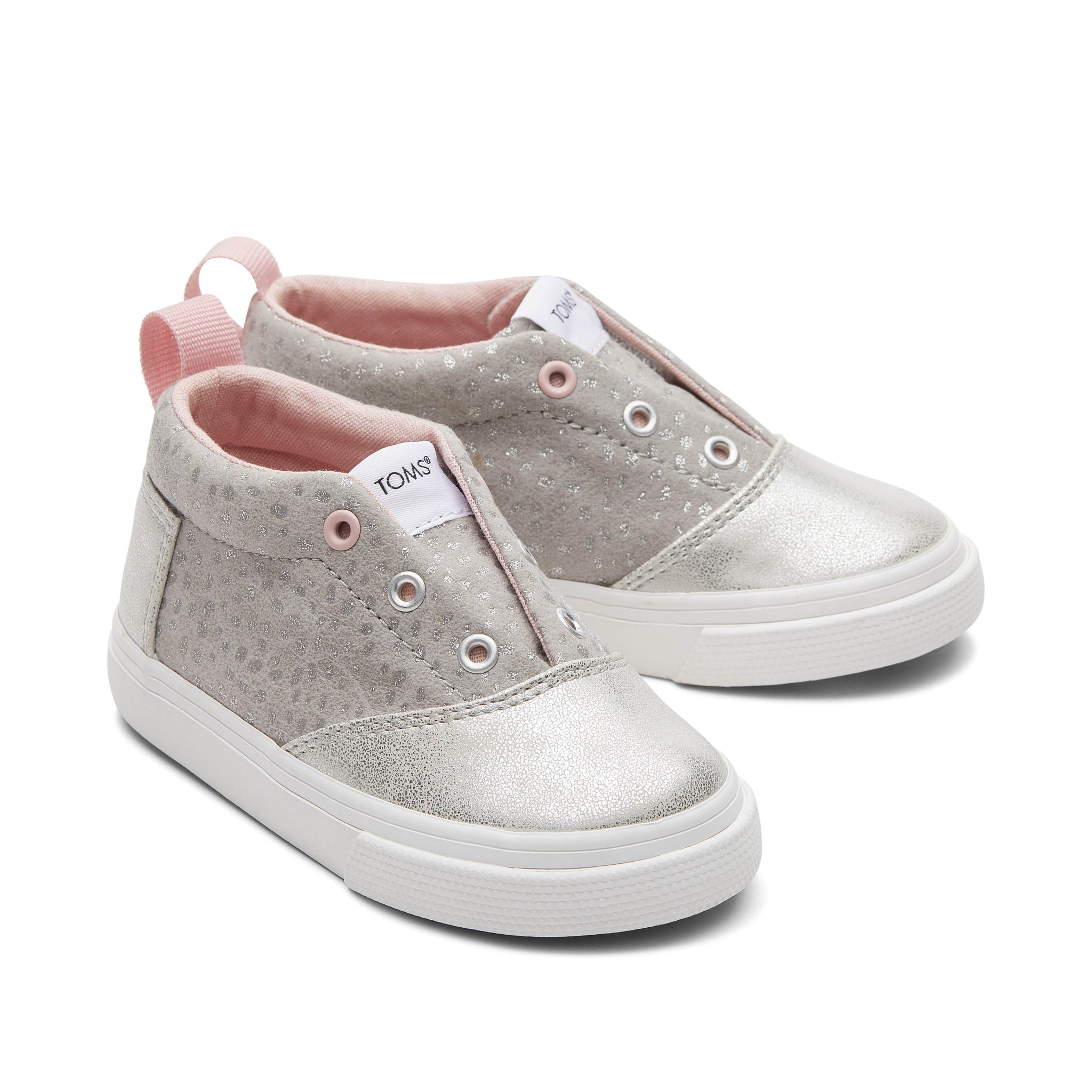 Fenix Mid Grey Foil Toddler Shoe Front View