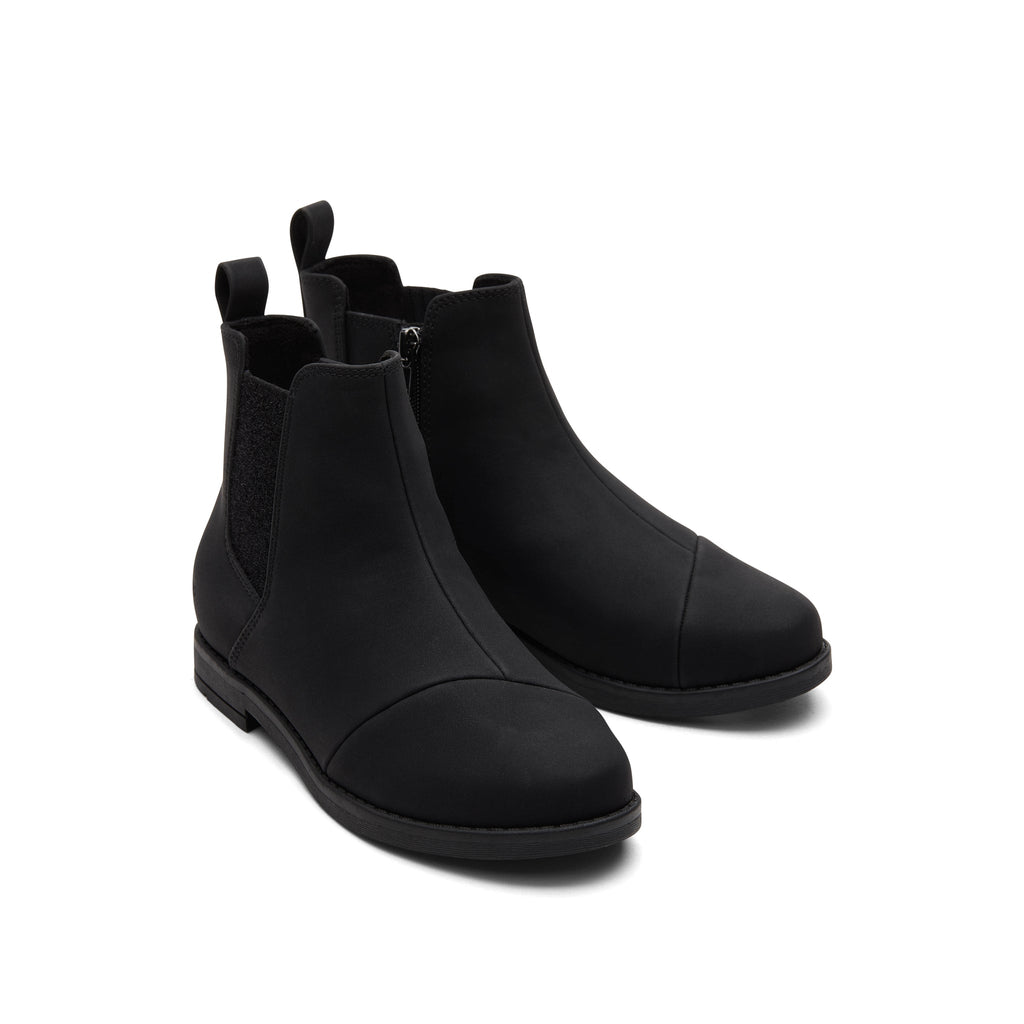 Youth Charlie Black Kids Boot Front View