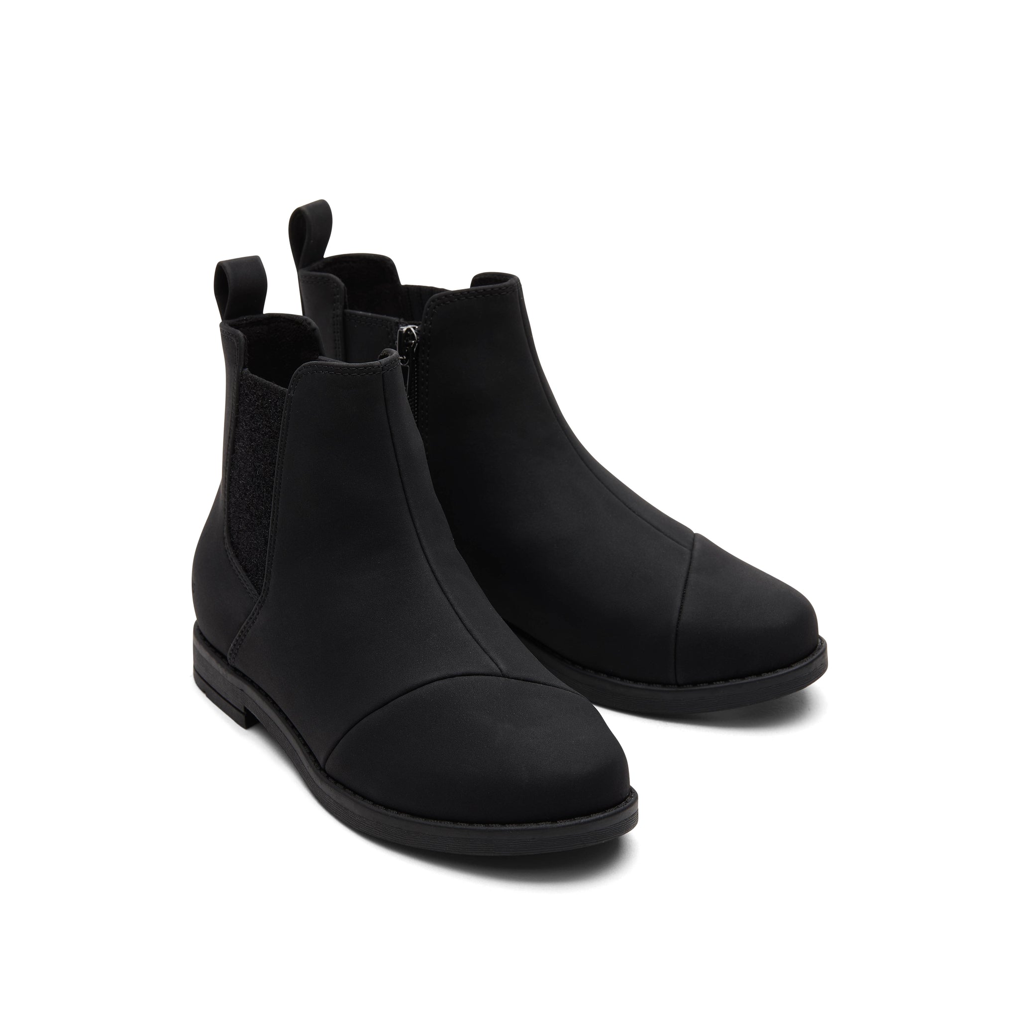 Youth Charlie Black Kids Boot Front View