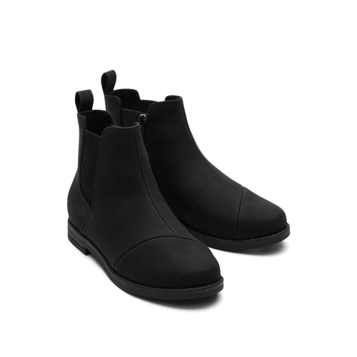 Youth Charlie Black Kids Boot Front View