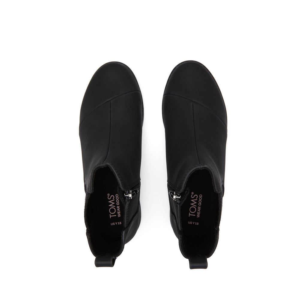 Youth Charlie Black Kids Boot Top View