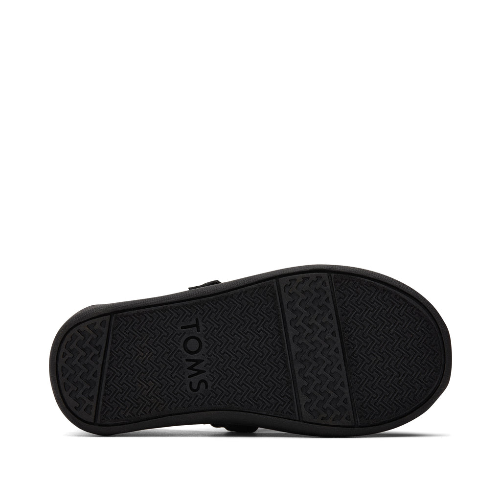 Mary Jane Black Foil Toddler Shoe Bottom Sole View