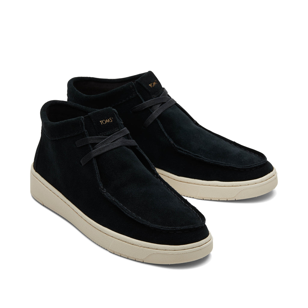 TRVL LITE Moc Chukka Black Sneaker Boot Front View