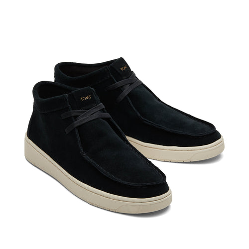 TRVL LITE Moc Chukka Black Sneaker Boot Front View