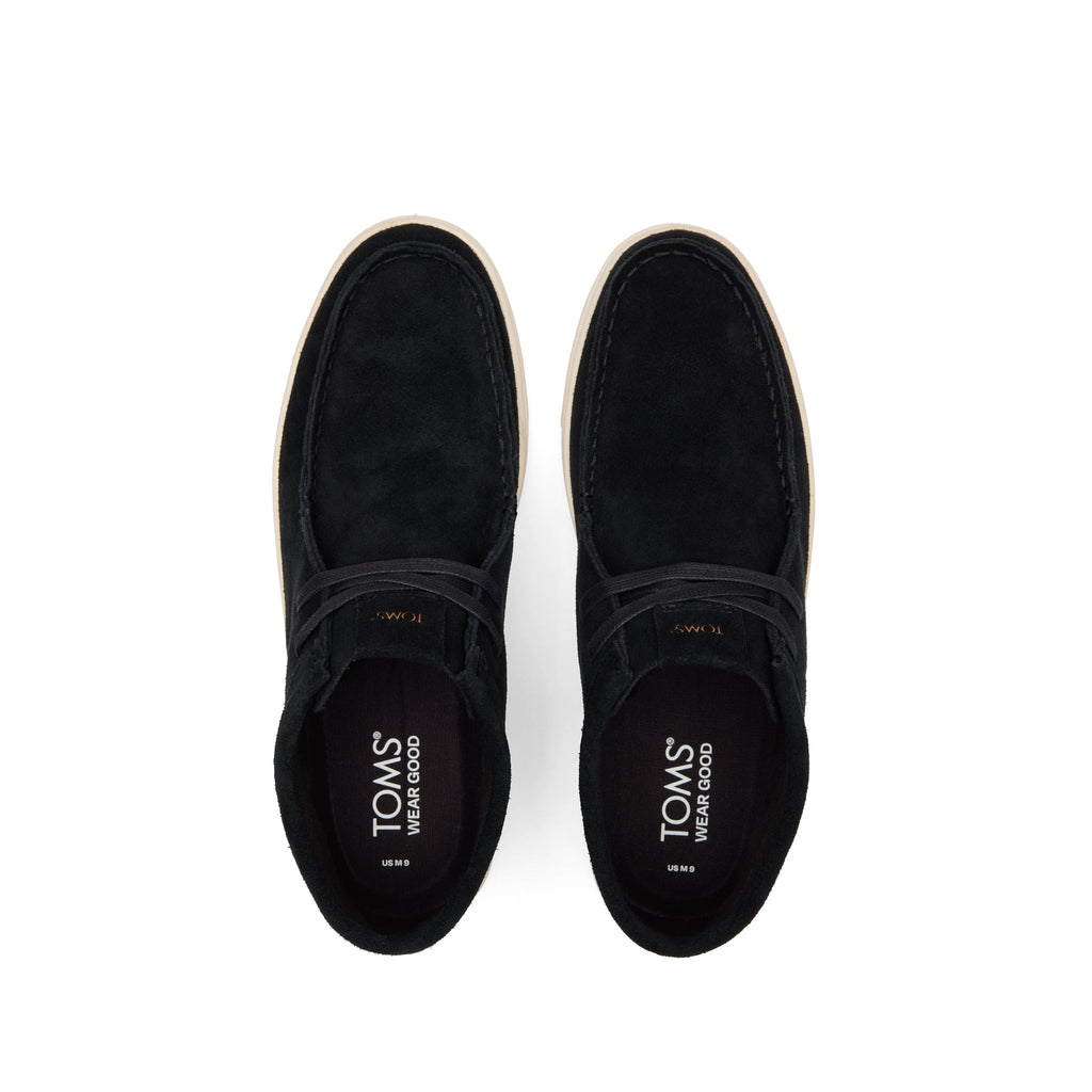TRVL LITE Moc Chukka Black Sneaker Boot Top View