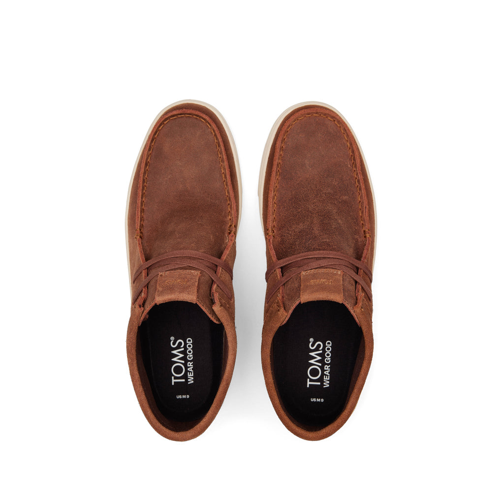 TRVL LITE Moc Chukka Brown Sneaker Boot Top View