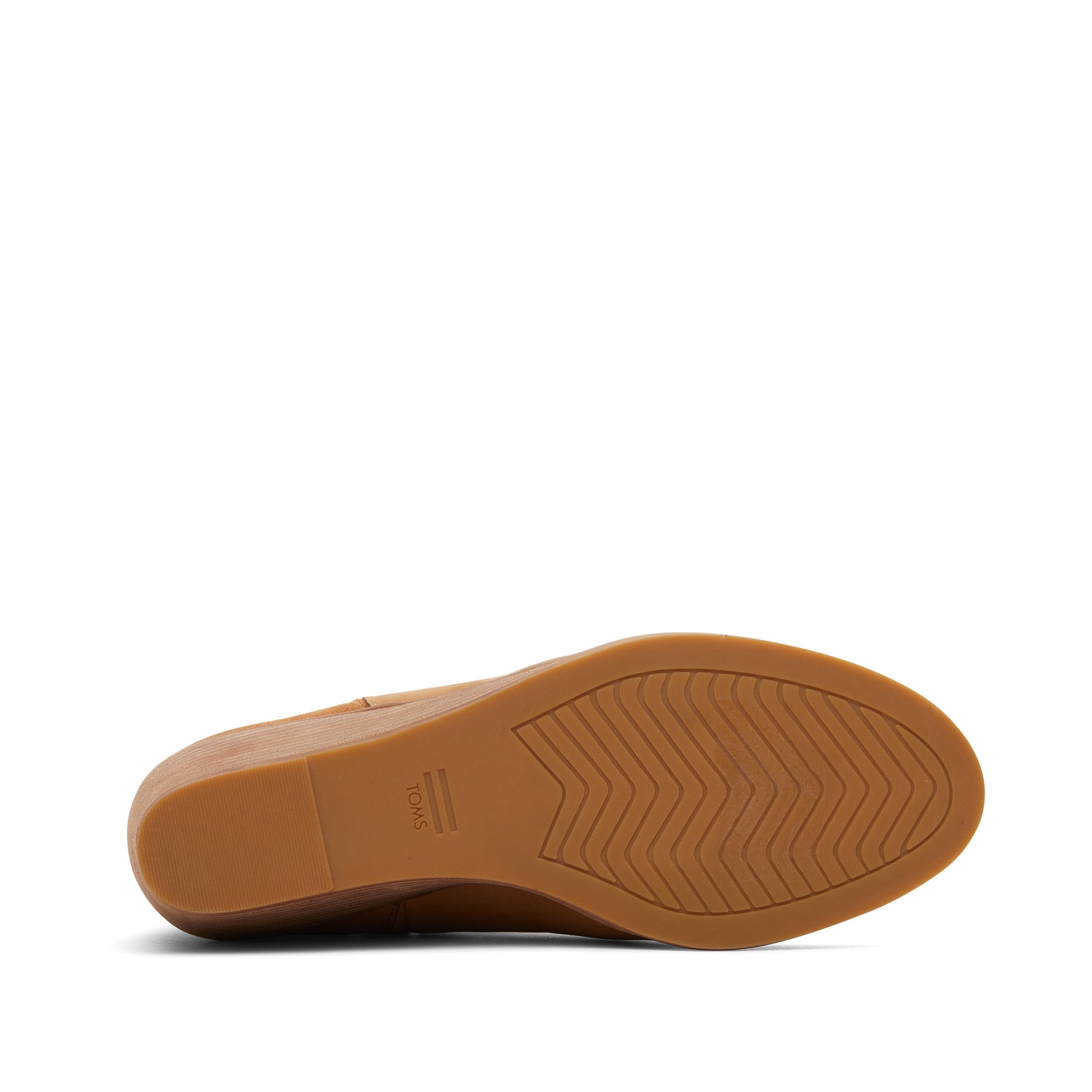 Clare Tan Leather Wedge Boot Bottom Sole View