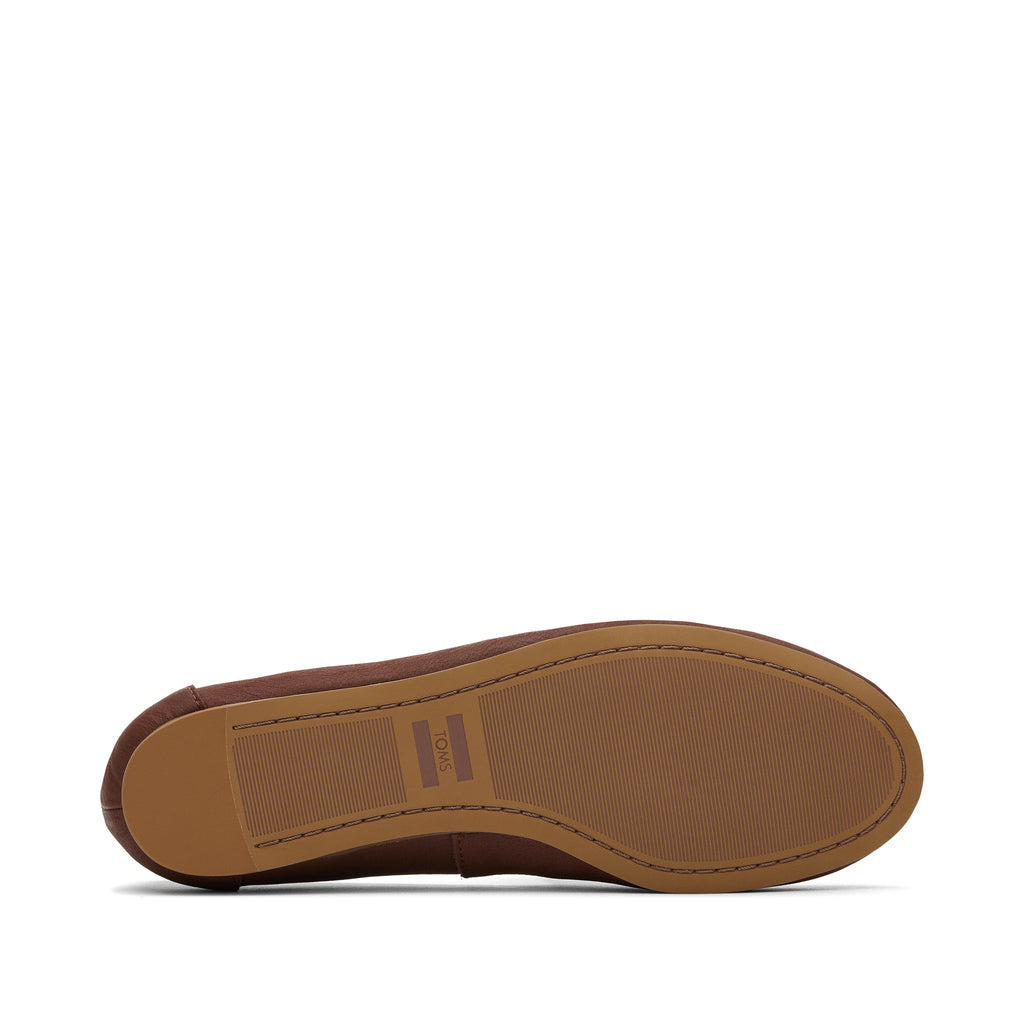 Darcy Chestnut Leather Flat Bottom Sole View