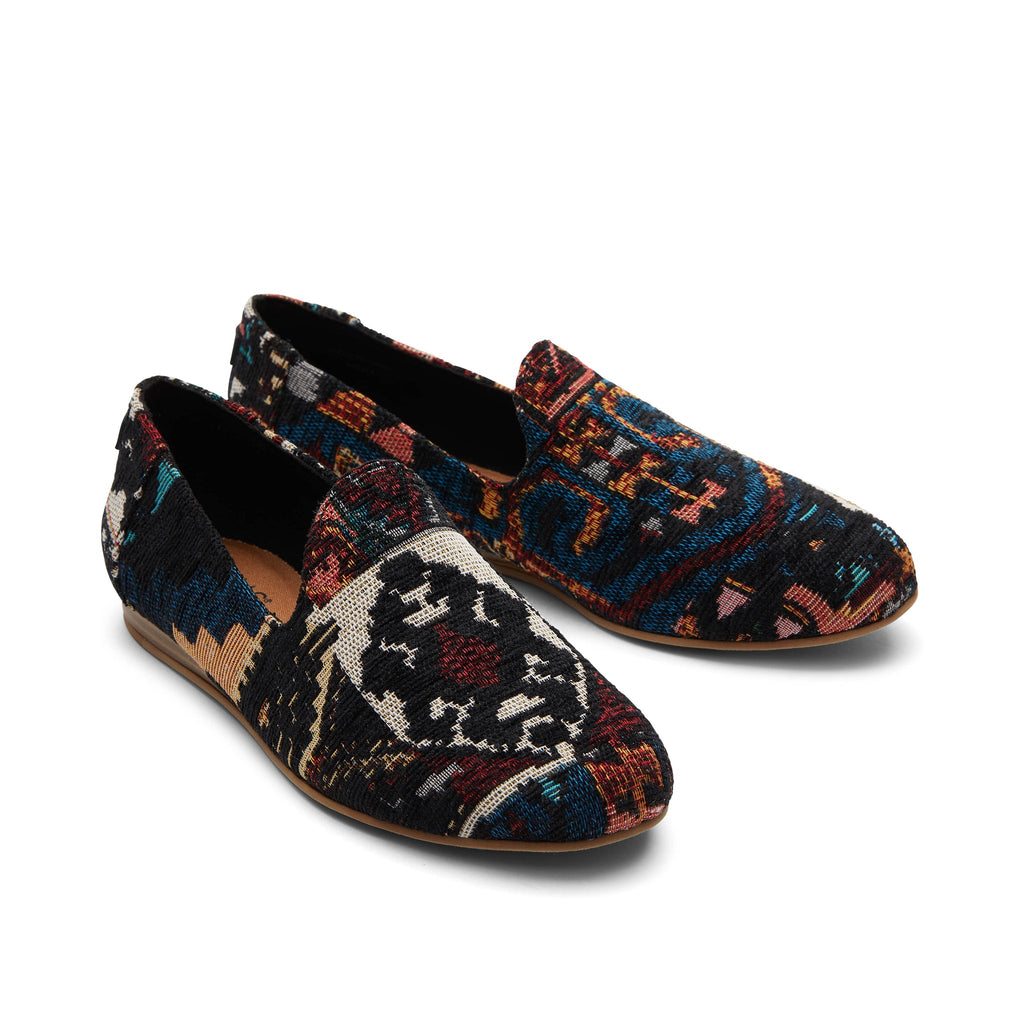 Darcy Black Global Woven Flat Front View