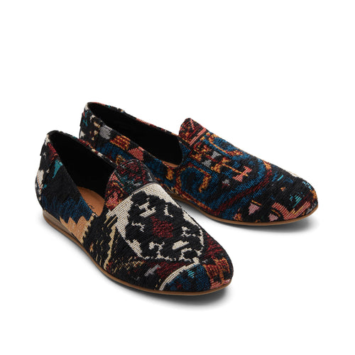 Darcy Black Global Woven Flat Front View