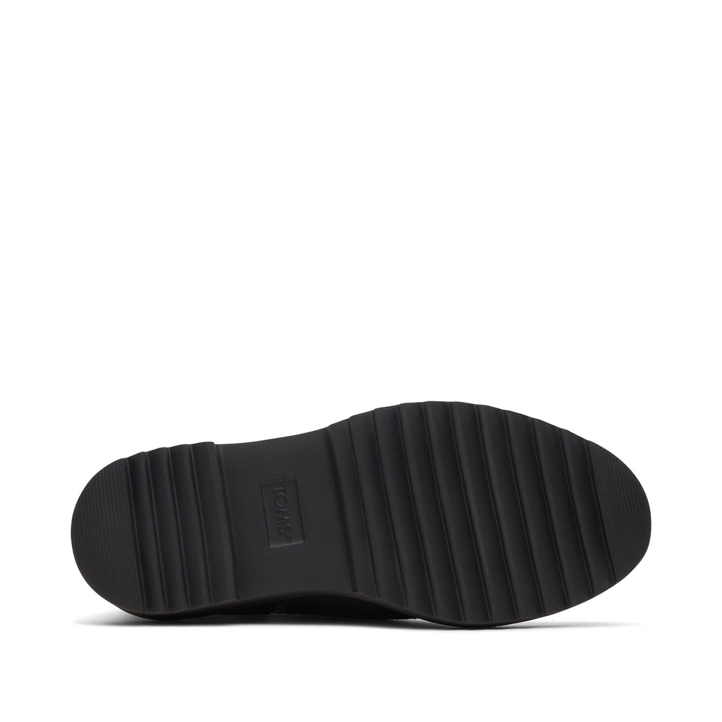 Maude Forged Iron Suede Wedge Boot Bottom Sole View