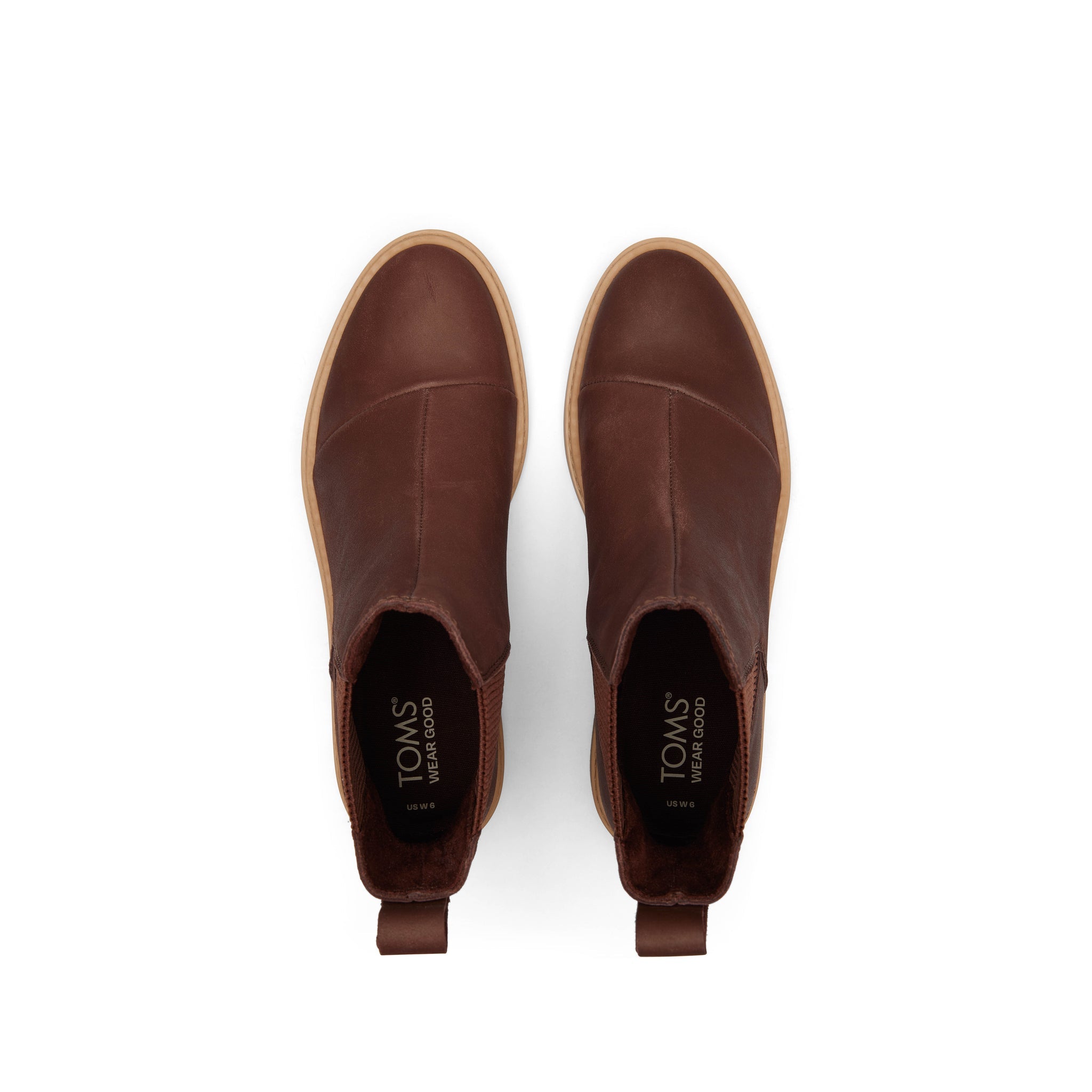 Charlie Chestnut Leather Boot Top View