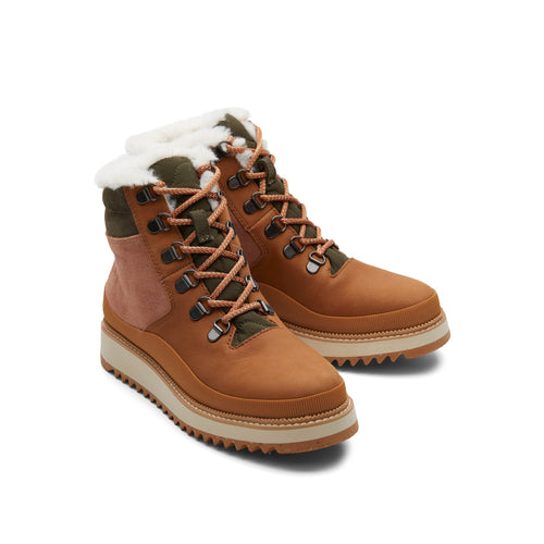 Mojave Tan Water Resistant Leather Boot Front View