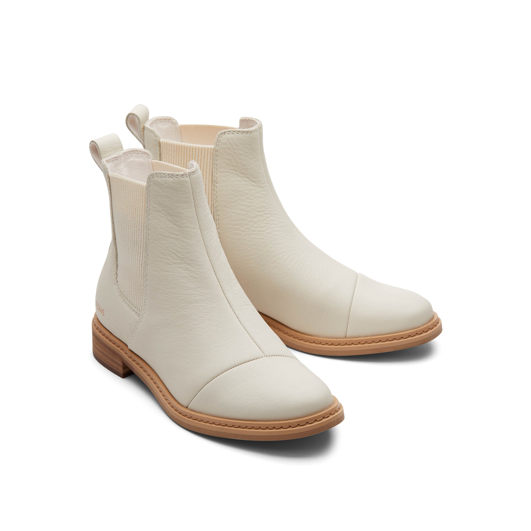 Charlie Light Sand Leather Boot Front View