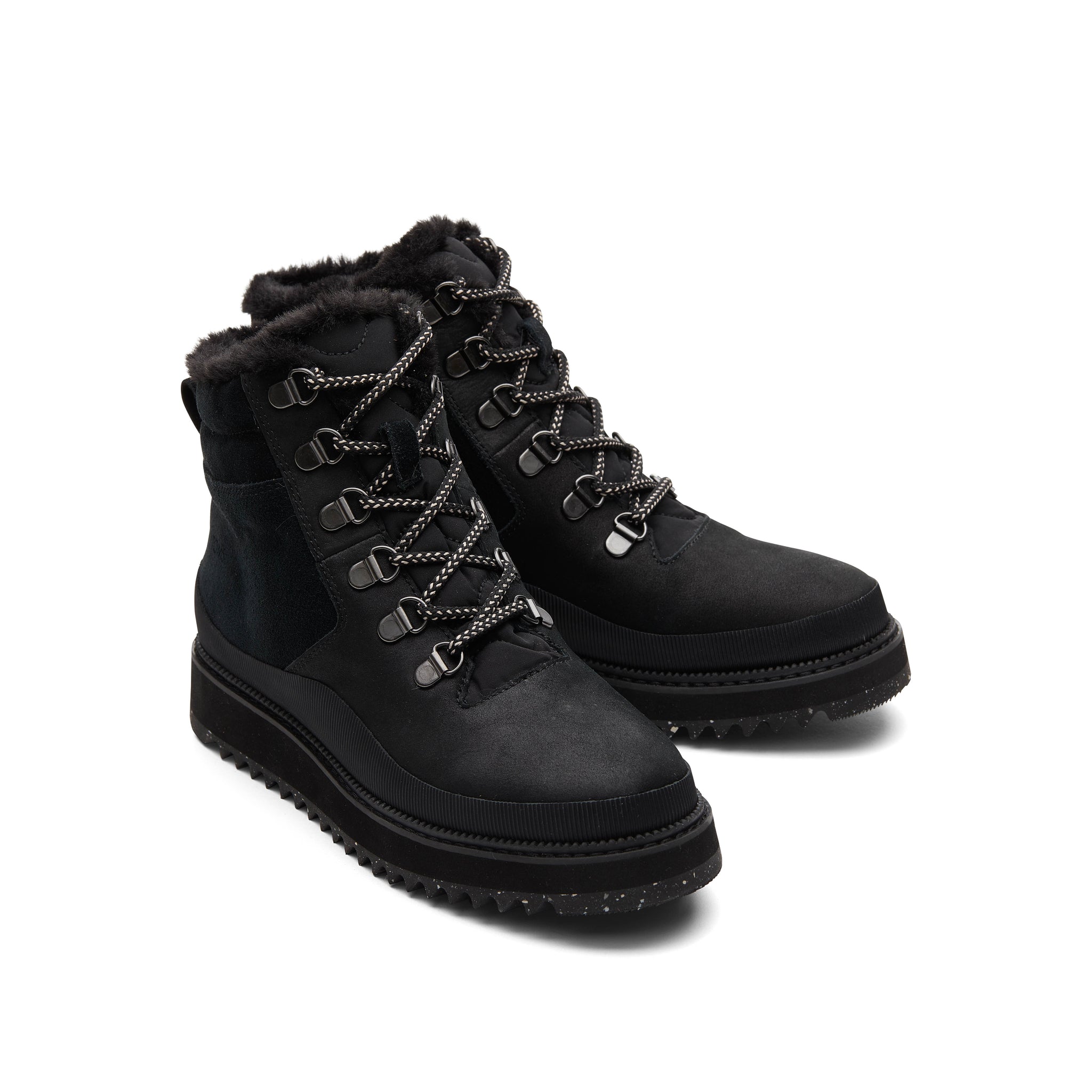 Mojave Black Water Resistant Leather Boot Front View