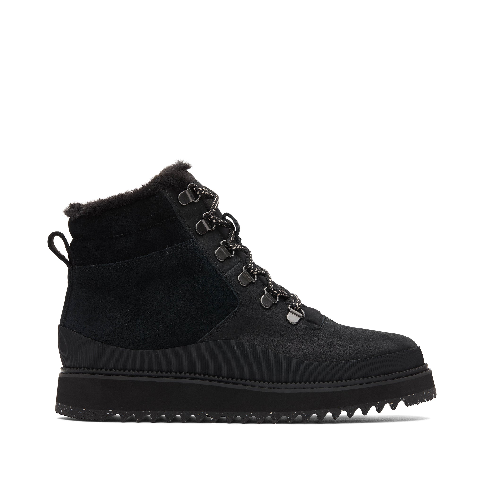 Mojave Black Water Resistant Leather Boot Side View