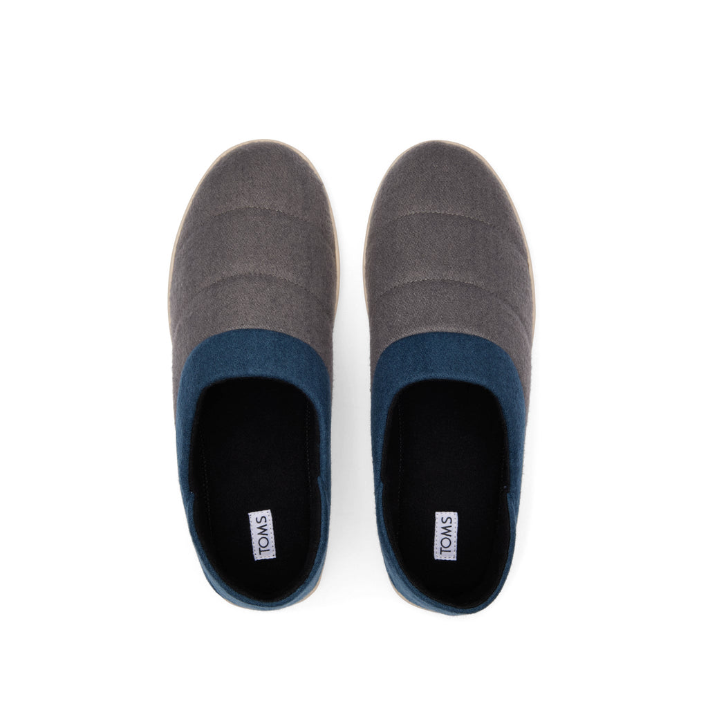 Ezra Forged Iron Faux Fleece Convertible Slipper Top View