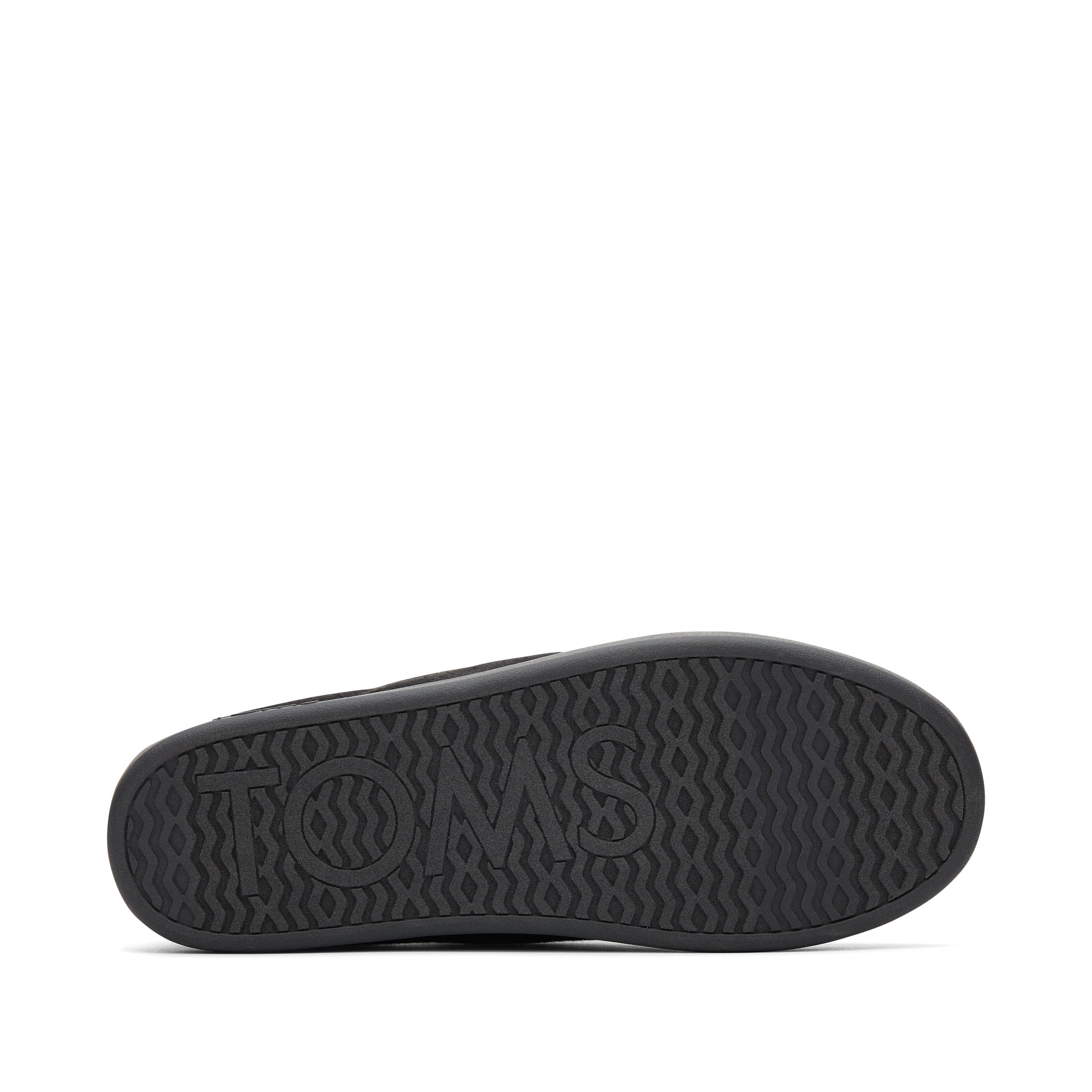 Ezra Black Faux Fleece Convertible Slipper Bottom Sole View