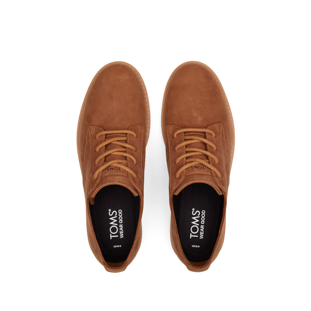 Navi TRVL LITE Tan Water Resistant Dress Shoe Top View