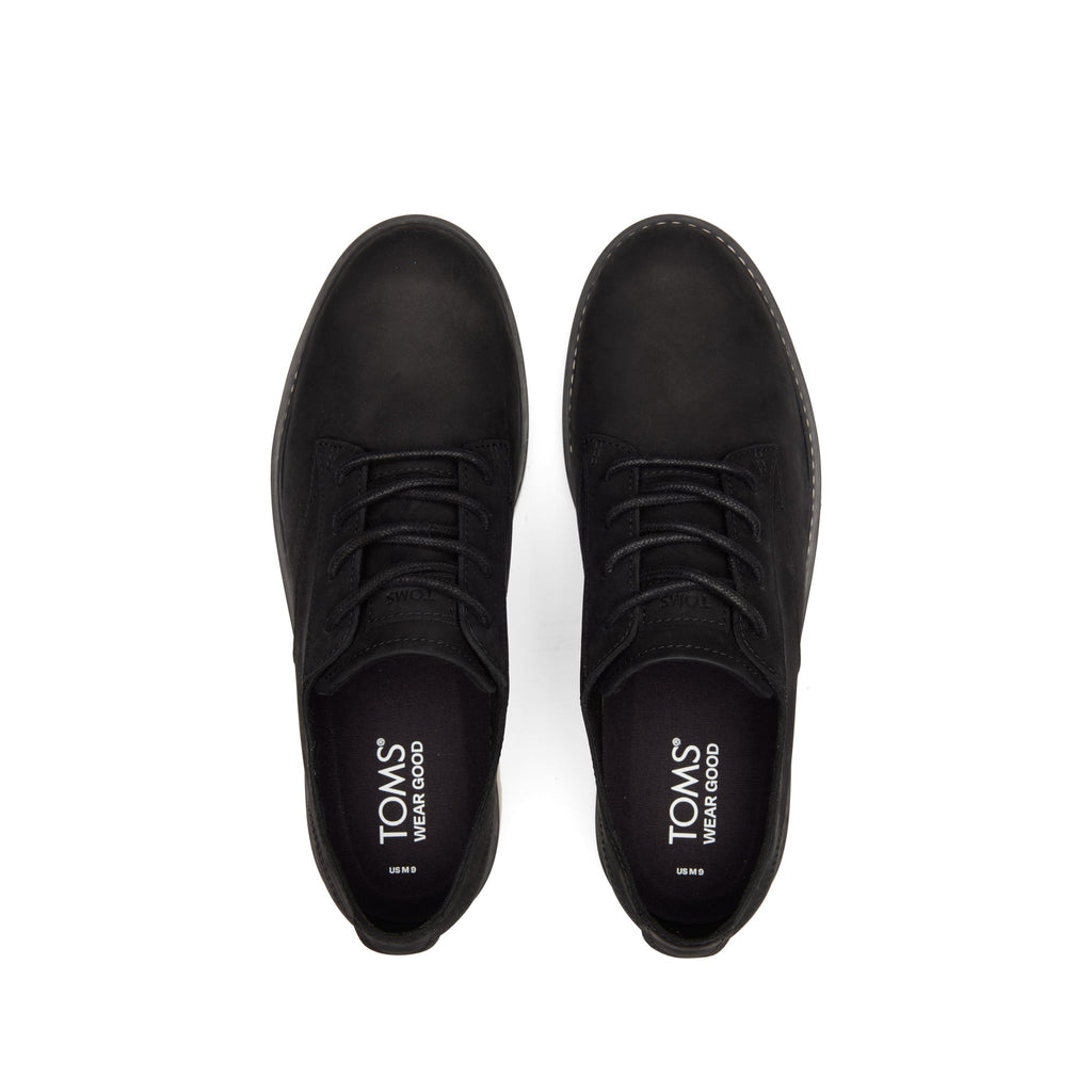 Navi TRVL LITE Black Water Resistant Dress Shoe Top View