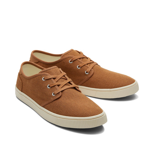 Carlo Tan Heritage Canvas Lace-Up Sneaker Front View
