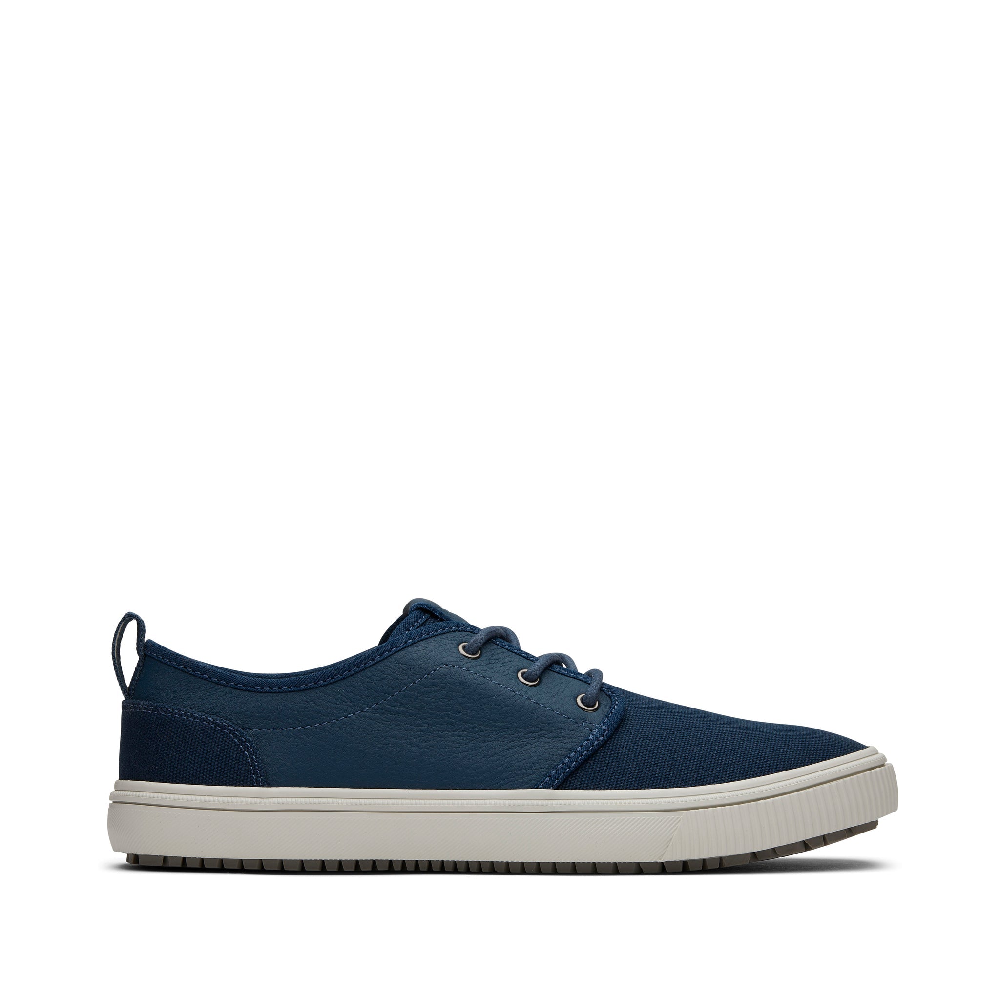 Carlo Terrain Blue Leather Water Resistant Sneaker Side View