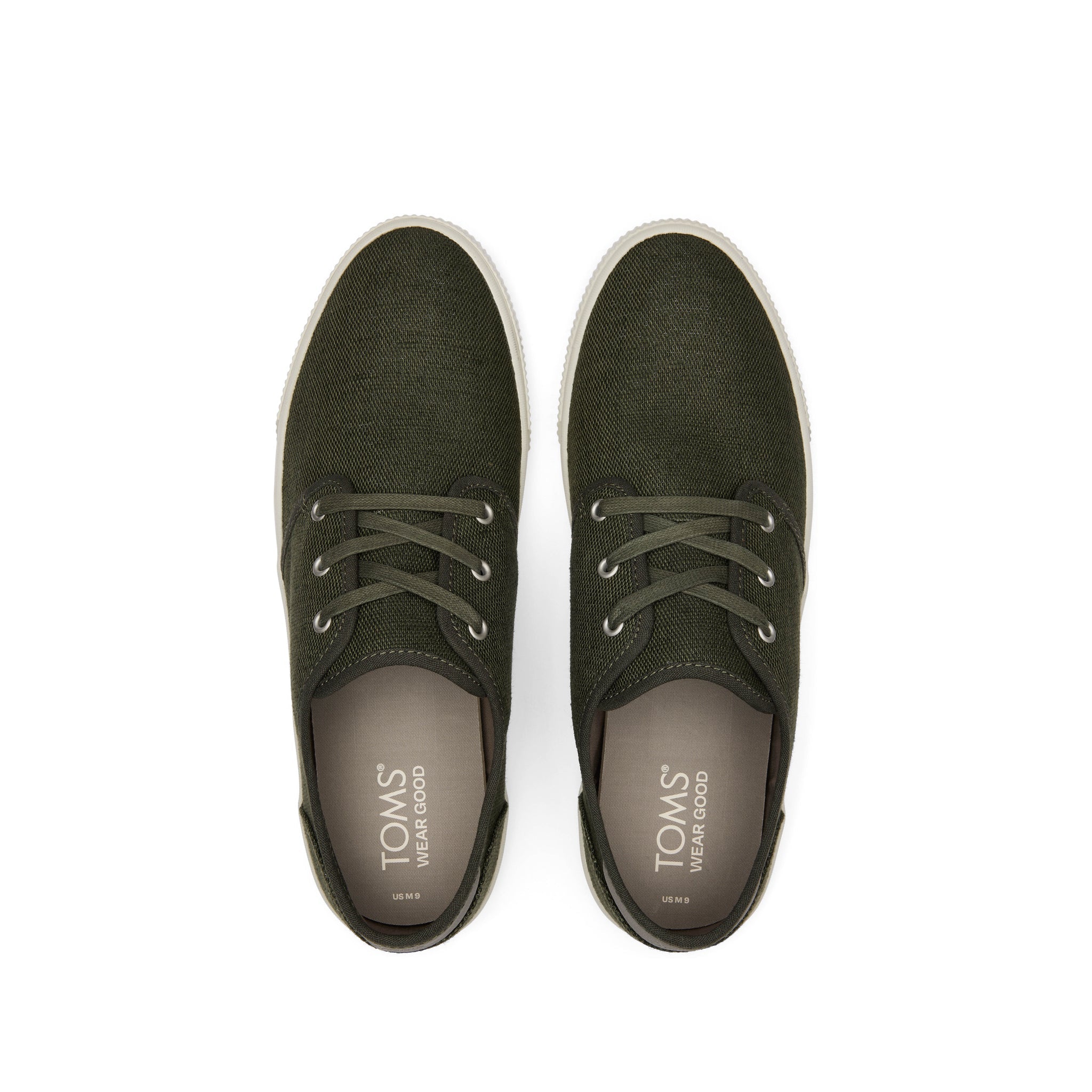 Carlo Green Heritage Canvas Lace-Up Sneaker Top View