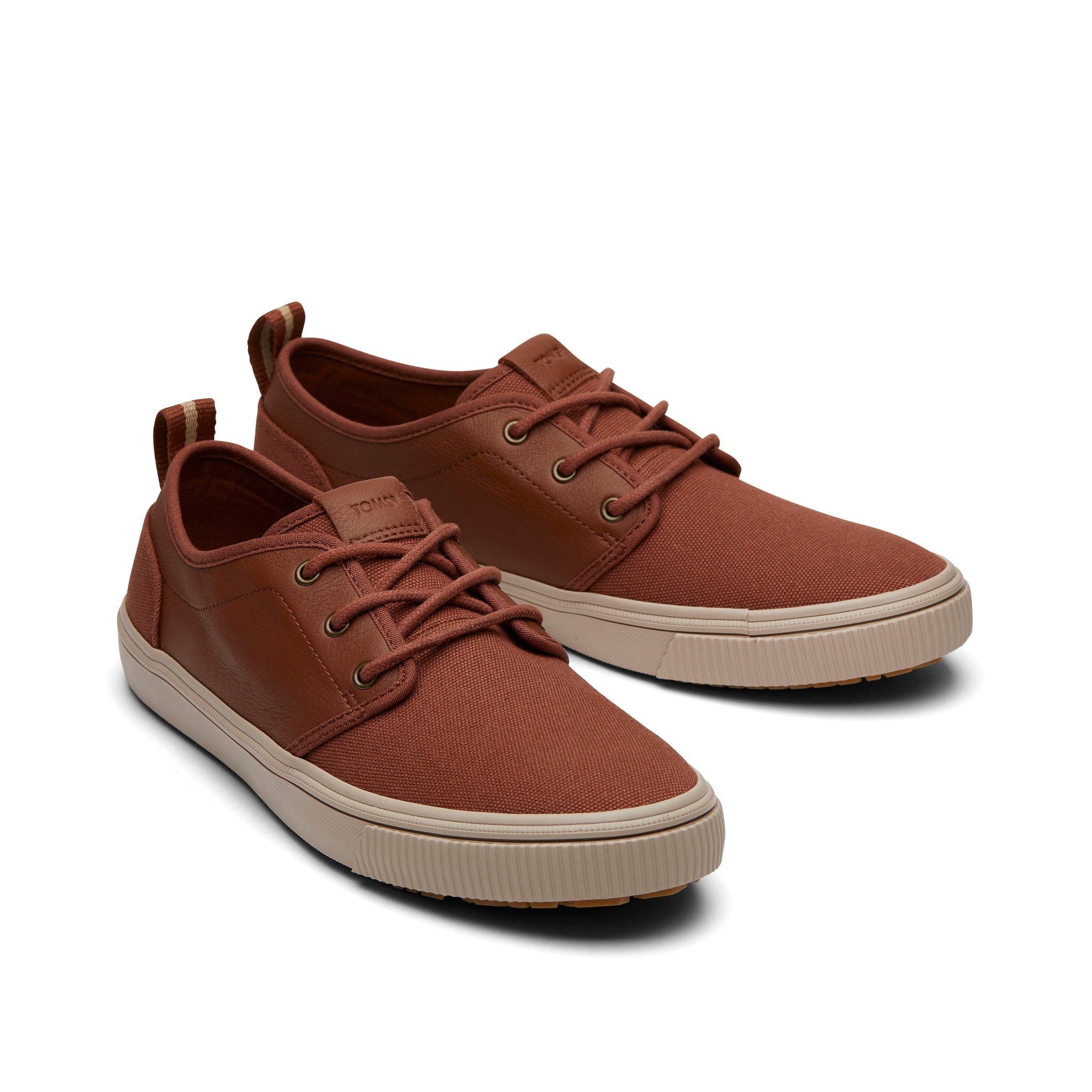 Carlo Terrain Brown Leather Water Resistant Sneaker Front View