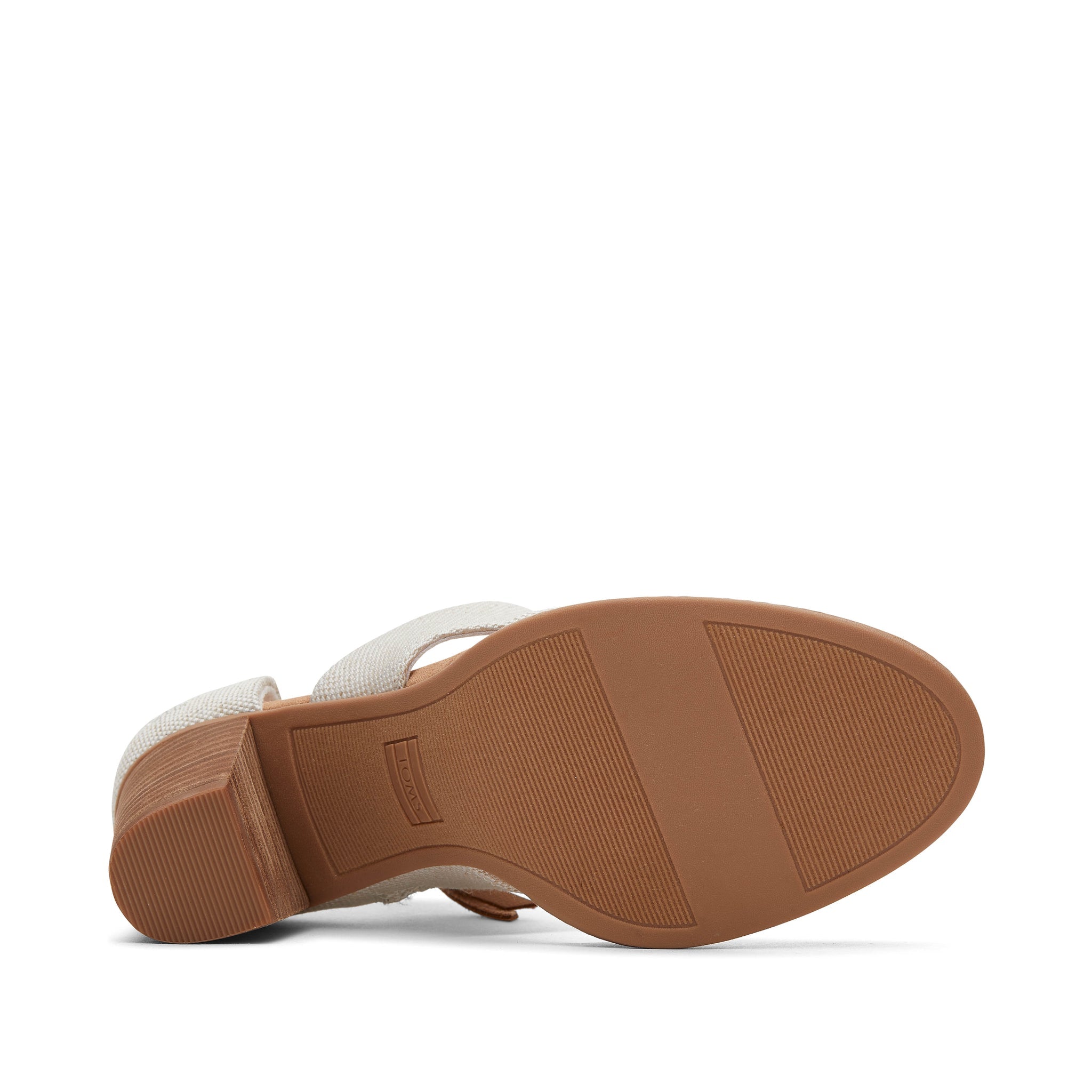 Milan Natural Closed Toe Heel Bottom Sole View