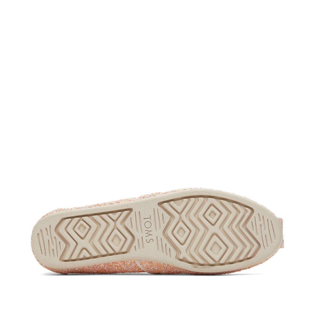 Alpargata Beige Chunky Glitter Bottom Sole View