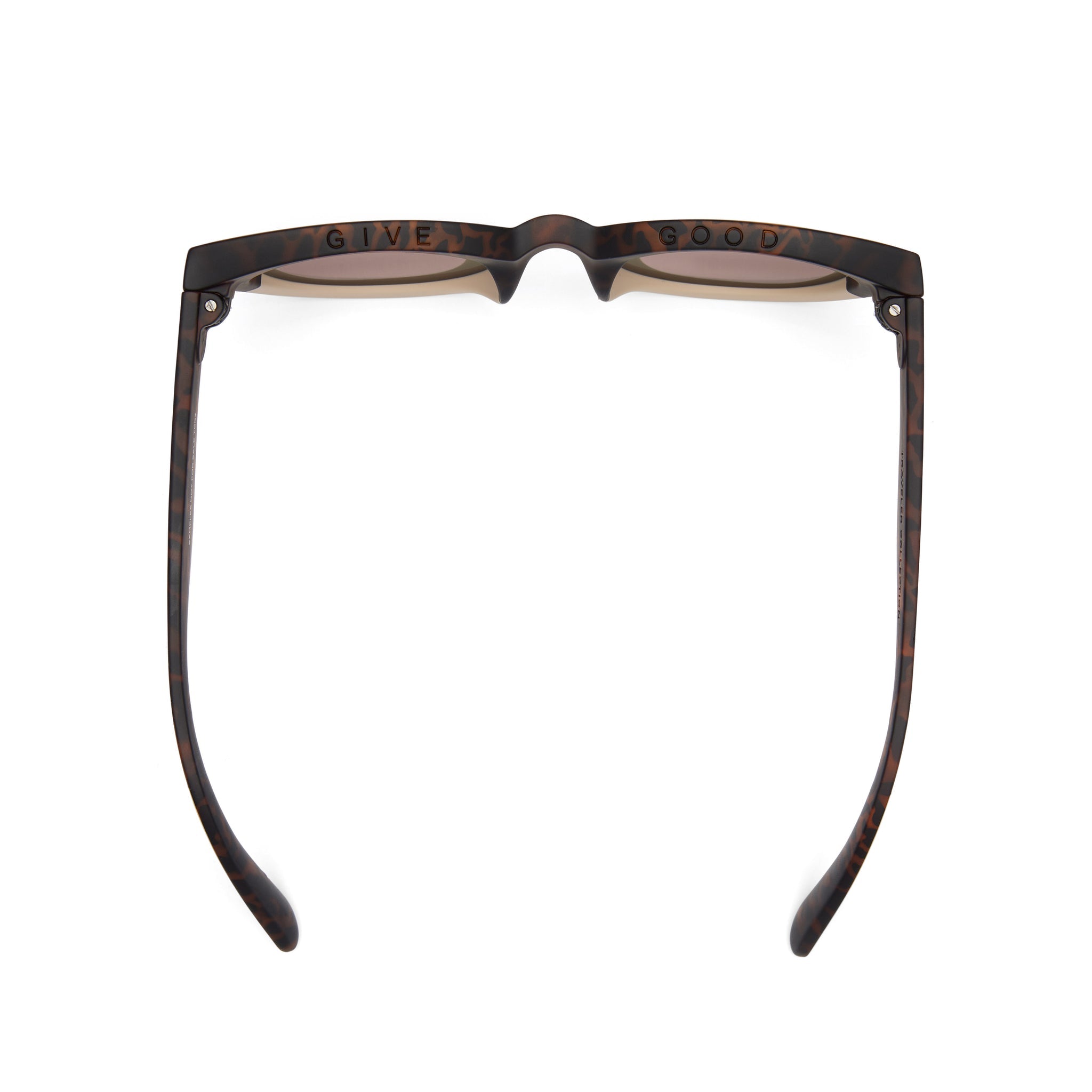 Florentin Tortoise Oatmilk Fade Traveler Sunglasses Top View