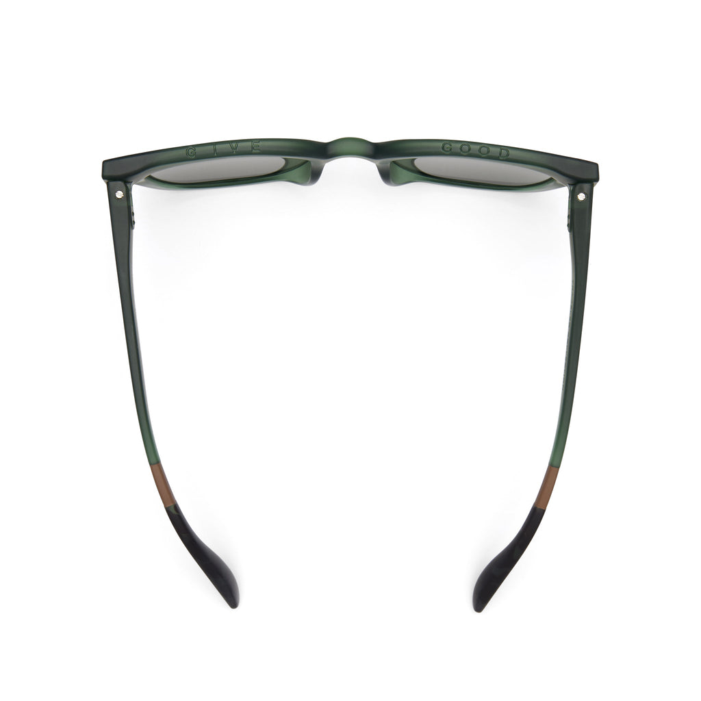 Juniper Spruce Traveler Sunglasses Top View
