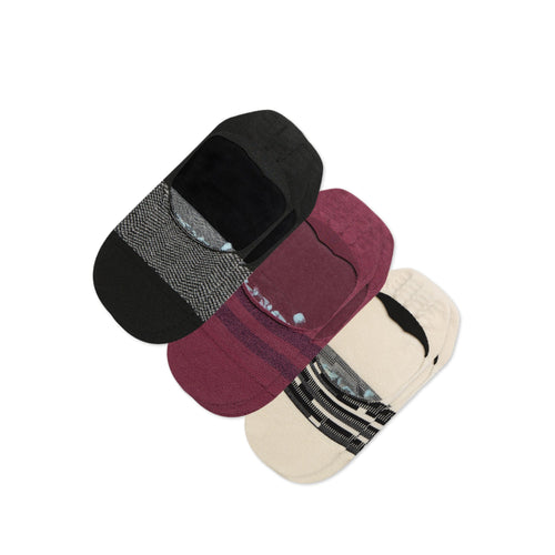 Classic No Show Socks Mesh 3 Pack Front View