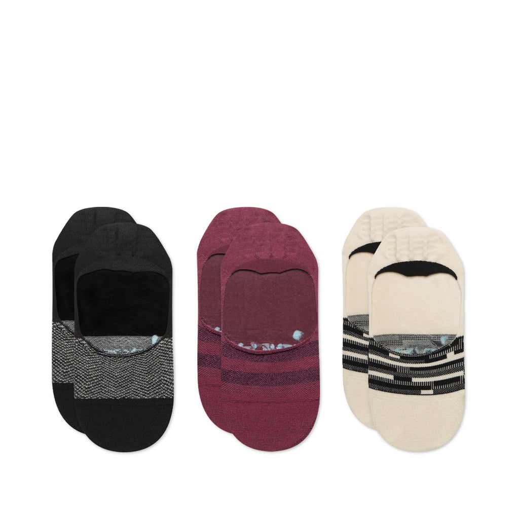 Classic No Show Socks Mesh 3 Pack Top View